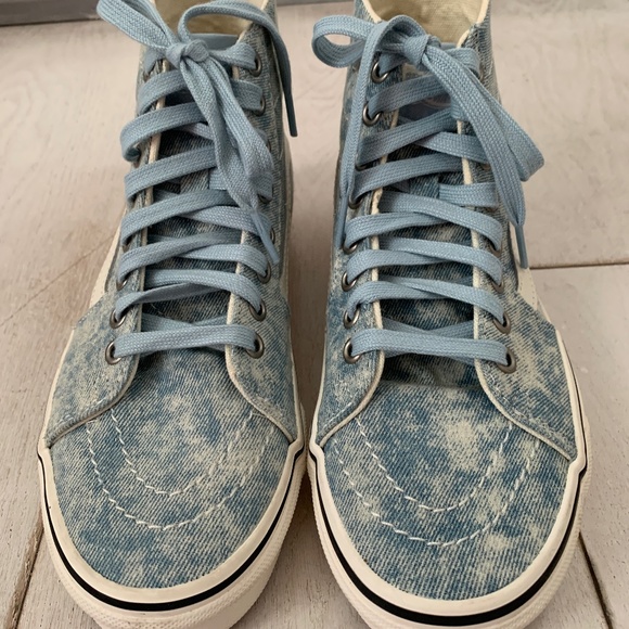 New Vans SK8-Hi Tapered Denim Sneakers Size 7 - Picture 6 of 8